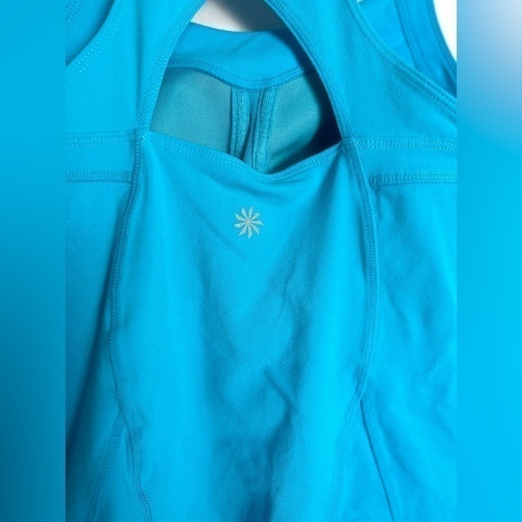 Athleta Blue Razorback Active Tank Top - Picture 3 of 4